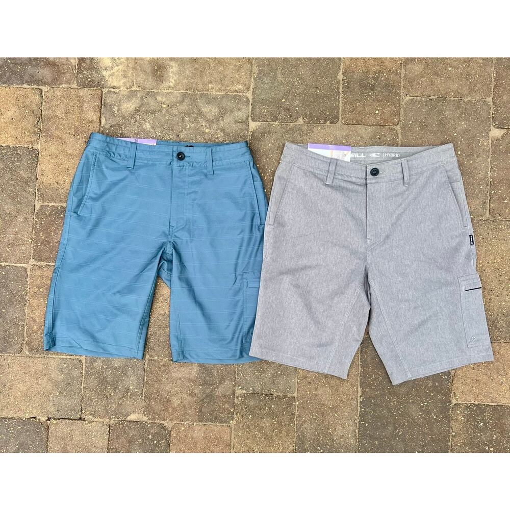 2 pairs of O'Neil Hybrid quick dry, 4-way stretch shorts size 30